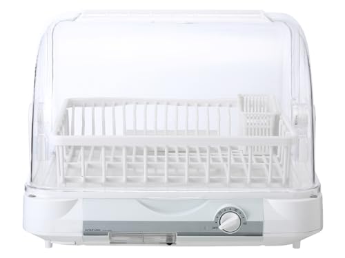 【中古】【非常に良い】コイズミ 食器乾燥機 大容量(6人分) 温風乾燥 タイマー付き 樹脂かご 抗菌 清潔..