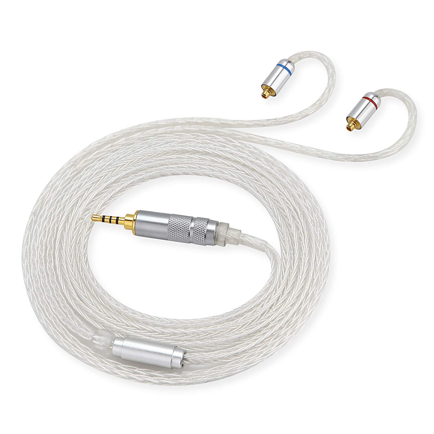 【中古】【非常に良い】Sounds Good 16芯ハンドメイドリケーブル WhiteSnake WS-MB [MMCX-2.5mm]