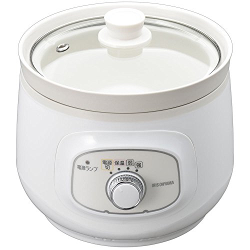 【中古】【非常に良い】アイリスオーヤマ スロークッカー 簡単調理 ほったらかし 保温モード 1.6L 角煮..