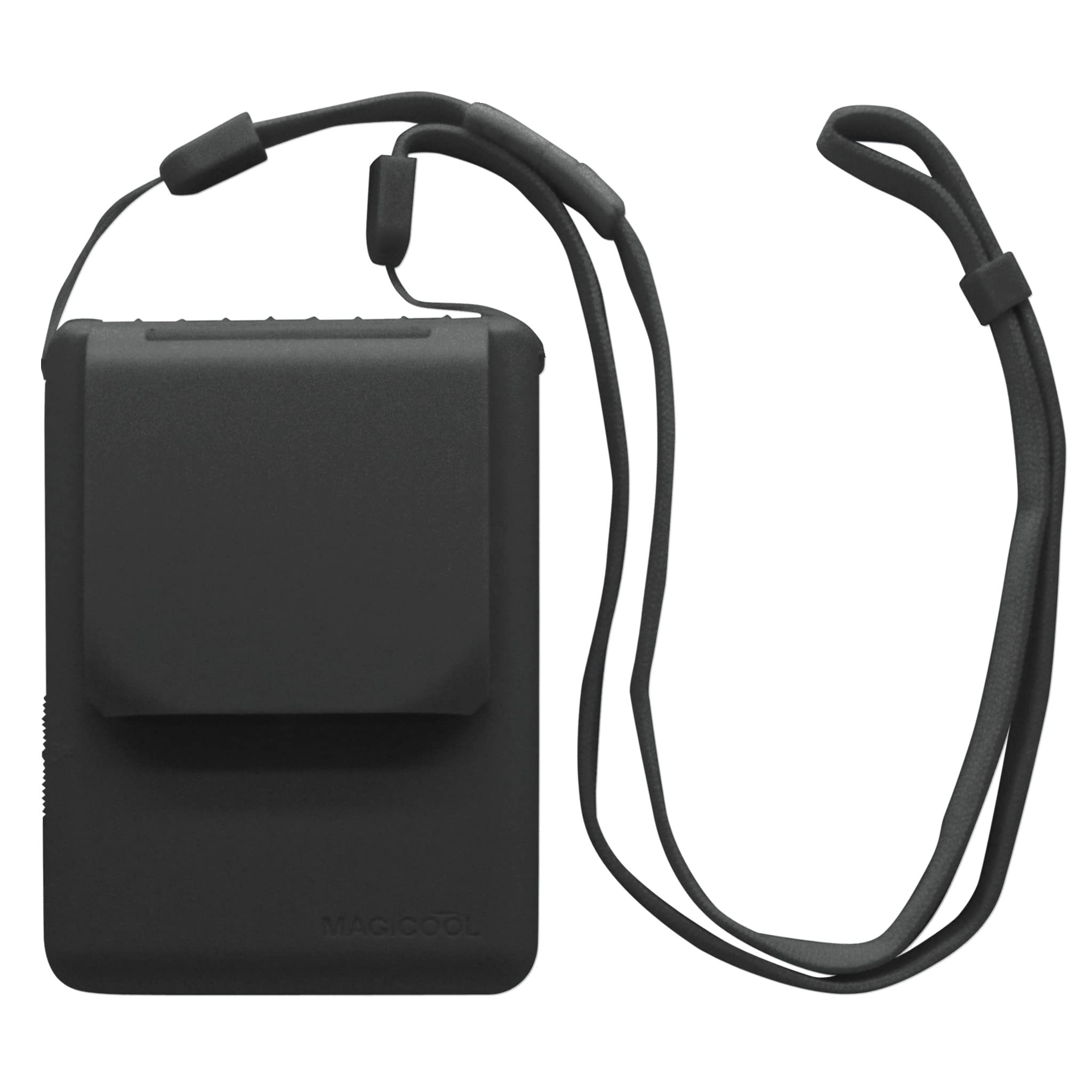 【中古】【非常に良い】MAGICOOL マイファンモバイル ハンズフリー首かけ扇風機 ブラック 連続稼働30時..