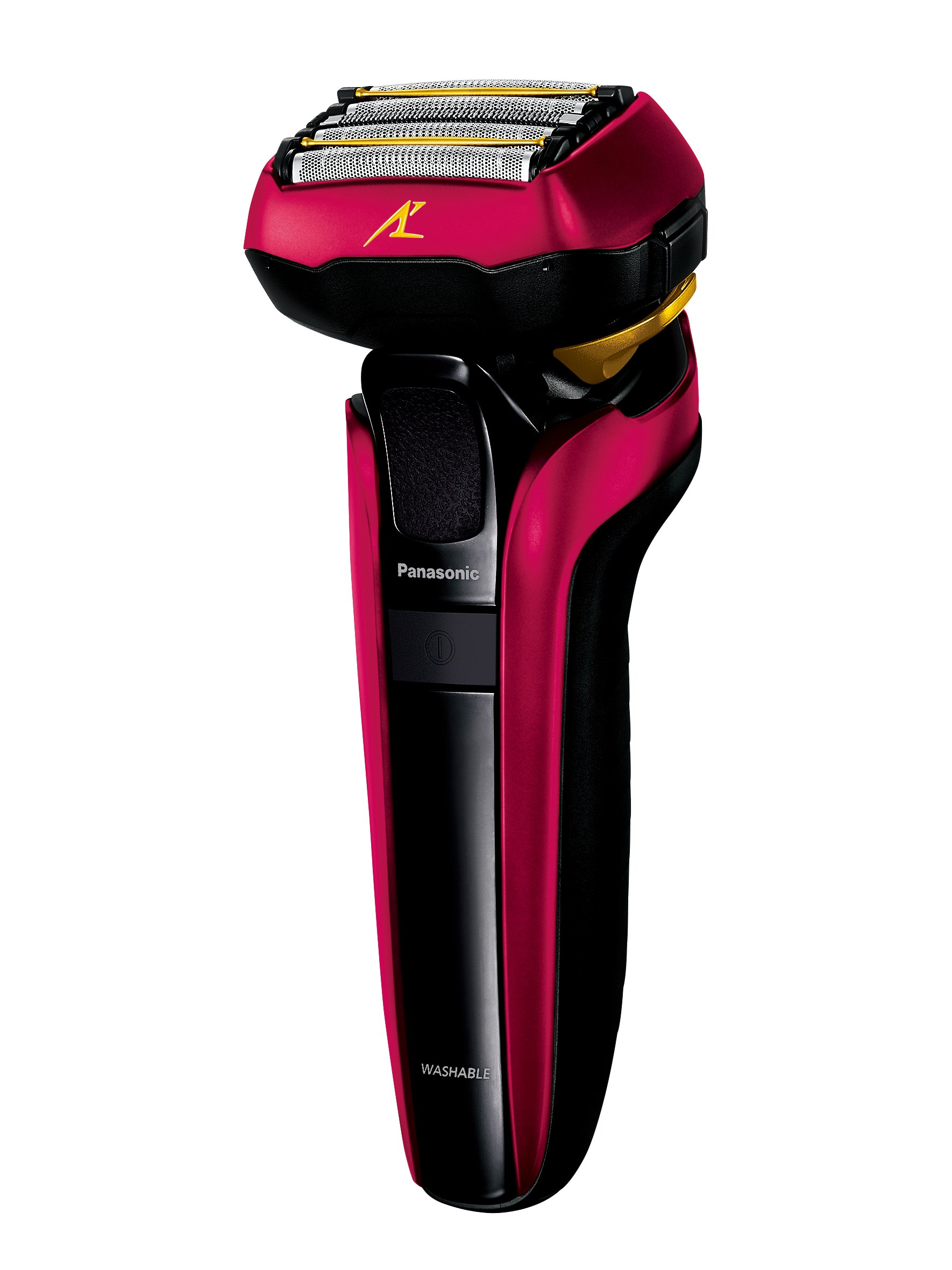 【中古】【非常に良い】パナソニック ラムダッシュ メンズシェーバー 5枚刃 赤 ES-LV5D-R