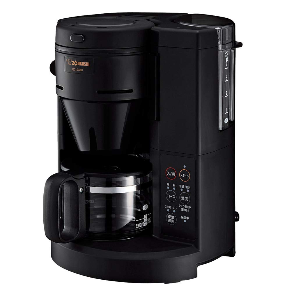 【メーカー名】象印(ZOJIRUSHI)【メーカー型番】【ブランド名】象印マホービン(ZOJIRUSHI)【商品説明】象印マホービン コーヒーメーカー 全自動 ブラック EC-SA40-BA・画像はイメージ写真ですので付属品など画像の通りではないこともございます。　付属品については商品タイトルに記載がない場合がありますので、　ご不明な場合はメッセージにてお問い合わせください。・当店ではレコード盤には商品タイトルに［レコード］と表記しております。　表記がない物はすべてCDですのでご注意ください。・当店では初期不良に限り、商品到着から7日間は返品を 受付けております。　お問い合わせ・メールにて不具合詳細をご連絡ください。・他モールとの併売品の為、完売の際はキャンセルご連絡させて頂きます。・中古品の商品タイトルに「限定」「初回」「保証」「DLコード」などの表記がありましても、　特典・付属品・帯・保証等は付いておりません。・電子辞書、コンパクトオーディオプレーヤー等のイヤホンは写真にありましても　衛生上、基本お付けしておりません。※未使用品は除く・品名に【import】【輸入】【北米】【海外】等の国内商品でないと把握できる表記商品について　国内のDVDプレイヤー、ゲーム機で稼働しない場合がございます。予めご了承の上、購入ください。・掲載と付属品が異なる場合は確認のご連絡をさせて頂きます。ご注文からお届けまで1、ご注文⇒ご注文は24時間受け付けております。2、注文確認⇒ご注文後、当店から注文確認メールを送信します。3、お届けまで3〜10営業日程度とお考えください。4、入金確認⇒前払い決済をご選択の場合、ご入金確認後、配送手配を致します。5、出荷⇒配送準備が整い次第、出荷致します。配送業者、追跡番号等の詳細をメール送信致します。6、到着⇒出荷後、1〜3日後に商品が到着します。　※離島、北海道、九州、沖縄は遅れる場合がございます。予めご了承下さい。・お電話でのお問合せは少人数で運営の為受け付けておりませんので、お問い合わせ・メールにてお願い致します。★お客様都合によるご注文後のキャンセル・返品は　お受けしておりませんのでご了承ください。