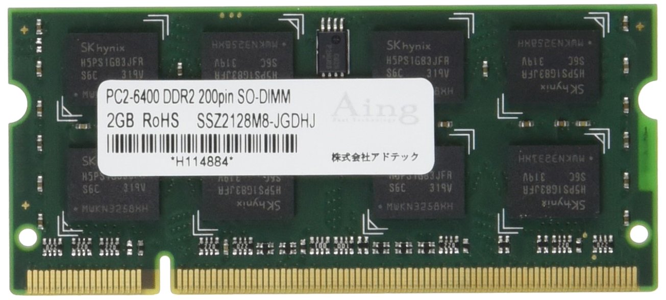【メーカー名】ADTEC【メーカー型番】【ブランド名】アドテック【商品説明】アドテック ADS6400N-2G PC2-6400 DDR2 200PIN 2GB・画像はイメージ写真ですので付属品など画像の通りではないこともございます。　付属品については商品タイトルに記載がない場合がありますので、　ご不明な場合はメッセージにてお問い合わせください。・当店ではレコード盤には商品タイトルに［レコード］と表記しております。　表記がない物はすべてCDですのでご注意ください。・当店では初期不良に限り、商品到着から7日間は返品を 受付けております。　お問い合わせ・メールにて不具合詳細をご連絡ください。・他モールとの併売品の為、完売の際はキャンセルご連絡させて頂きます。・中古品の商品タイトルに「限定」「初回」「保証」「DLコード」などの表記がありましても、　特典・付属品・帯・保証等は付いておりません。・電子辞書、コンパクトオーディオプレーヤー等のイヤホンは写真にありましても　衛生上、基本お付けしておりません。※未使用品は除く・品名に【import】【輸入】【北米】【海外】等の国内商品でないと把握できる表記商品について　国内のDVDプレイヤー、ゲーム機で稼働しない場合がございます。予めご了承の上、購入ください。・掲載と付属品が異なる場合は確認のご連絡をさせて頂きます。ご注文からお届けまで1、ご注文⇒ご注文は24時間受け付けております。2、注文確認⇒ご注文後、当店から注文確認メールを送信します。3、お届けまで3〜10営業日程度とお考えください。4、入金確認⇒前払い決済をご選択の場合、ご入金確認後、配送手配を致します。5、出荷⇒配送準備が整い次第、出荷致します。配送業者、追跡番号等の詳細をメール送信致します。6、到着⇒出荷後、1〜3日後に商品が到着します。　※離島、北海道、九州、沖縄は遅れる場合がございます。予めご了承下さい。・お電話でのお問合せは少人数で運営の為受け付けておりませんので、お問い合わせ・メールにてお願い致します。★お客様都合によるご注文後のキャンセル・返品は　お受けしておりませんのでご了承ください。