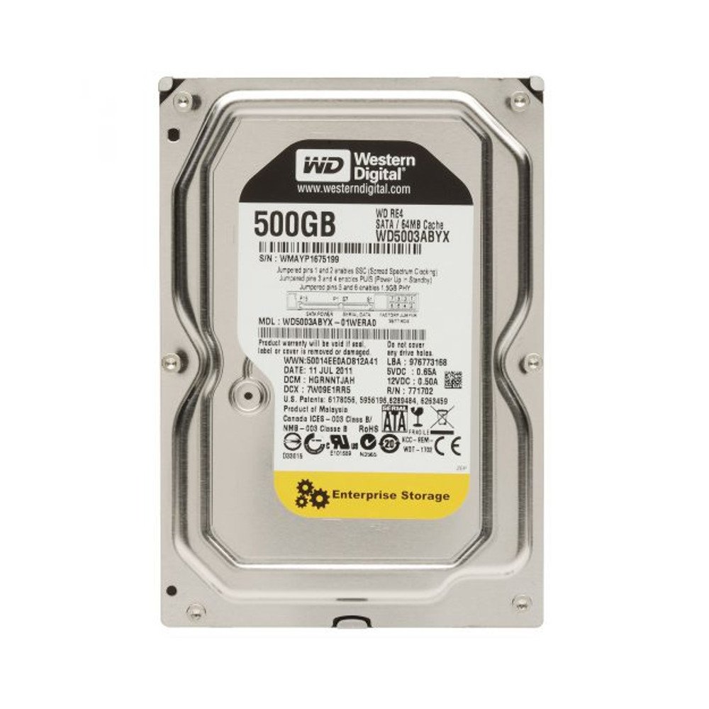 【中古】【非常に良い】Western Digital re4 wd5003abyx 500 GB 7200rpm sata2 / SATA 3.0 GB / s 64 M..