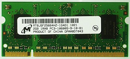 【中古】【非常に良い】Micron 204PIN PC3-10600 DDR3 1333 2GB SODIMM [MT8JSF25664HZ-1G4D1]