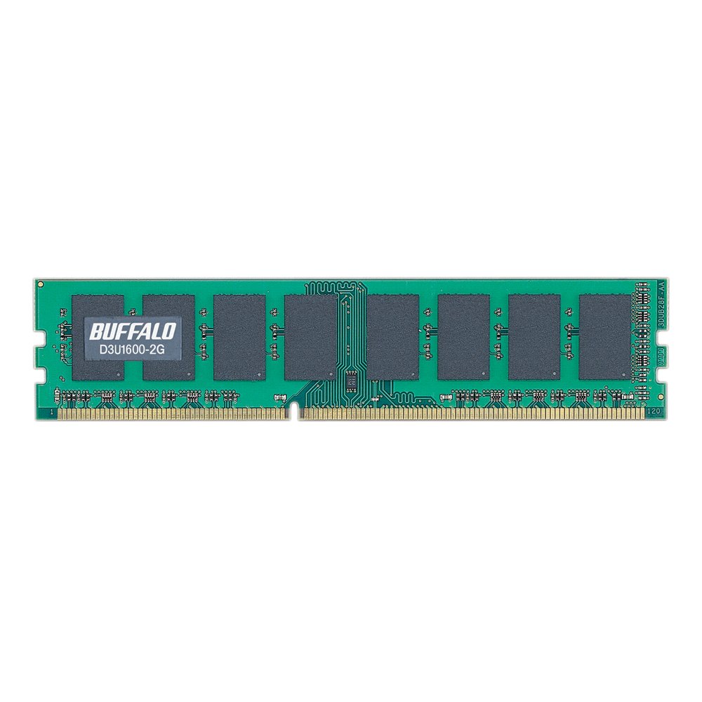 【メーカー名】バッファロー【メーカー型番】【ブランド名】バッファロー【商品説明】BUFFALO PC3-12800対応 240Pin DDR3 SDRAM DIMM 2GB D3U1600-2G・画像はイメージ写真ですので付属品など画像の通りではないこともございます。　付属品については商品タイトルに記載がない場合がありますので、　ご不明な場合はメッセージにてお問い合わせください。・当店ではレコード盤には商品タイトルに［レコード］と表記しております。　表記がない物はすべてCDですのでご注意ください。・当店では初期不良に限り、商品到着から7日間は返品を 受付けております。　お問い合わせ・メールにて不具合詳細をご連絡ください。・他モールとの併売品の為、完売の際はキャンセルご連絡させて頂きます。・中古品の商品タイトルに「限定」「初回」「保証」「DLコード」などの表記がありましても、　特典・付属品・帯・保証等は付いておりません。・電子辞書、コンパクトオーディオプレーヤー等のイヤホンは写真にありましても　衛生上、基本お付けしておりません。※未使用品は除く・品名に【import】【輸入】【北米】【海外】等の国内商品でないと把握できる表記商品について　国内のDVDプレイヤー、ゲーム機で稼働しない場合がございます。予めご了承の上、購入ください。・掲載と付属品が異なる場合は確認のご連絡をさせて頂きます。ご注文からお届けまで1、ご注文⇒ご注文は24時間受け付けております。2、注文確認⇒ご注文後、当店から注文確認メールを送信します。3、お届けまで3〜10営業日程度とお考えください。4、入金確認⇒前払い決済をご選択の場合、ご入金確認後、配送手配を致します。5、出荷⇒配送準備が整い次第、出荷致します。配送業者、追跡番号等の詳細をメール送信致します。6、到着⇒出荷後、1〜3日後に商品が到着します。　※離島、北海道、九州、沖縄は遅れる場合がございます。予めご了承下さい。・お電話でのお問合せは少人数で運営の為受け付けておりませんので、お問い合わせ・メールにてお願い致します。★お客様都合によるご注文後のキャンセル・返品は　お受けしておりませんのでご了承ください。