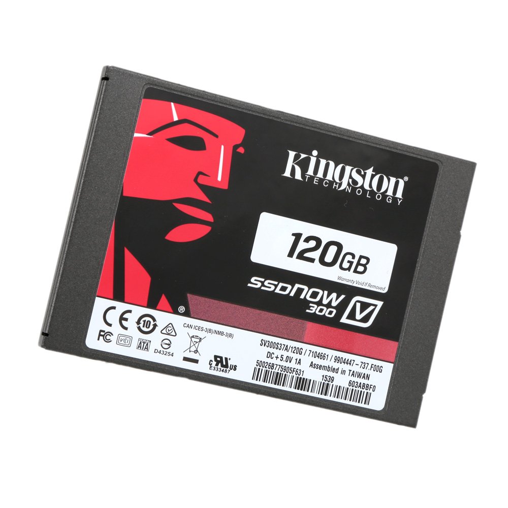 【中古】【非常に良い】キングストン Kingston SSD 120GB 2.5インチ SATA3 MLC NAND採用 SSDNow V300 3年保証 SV300S37A/120G