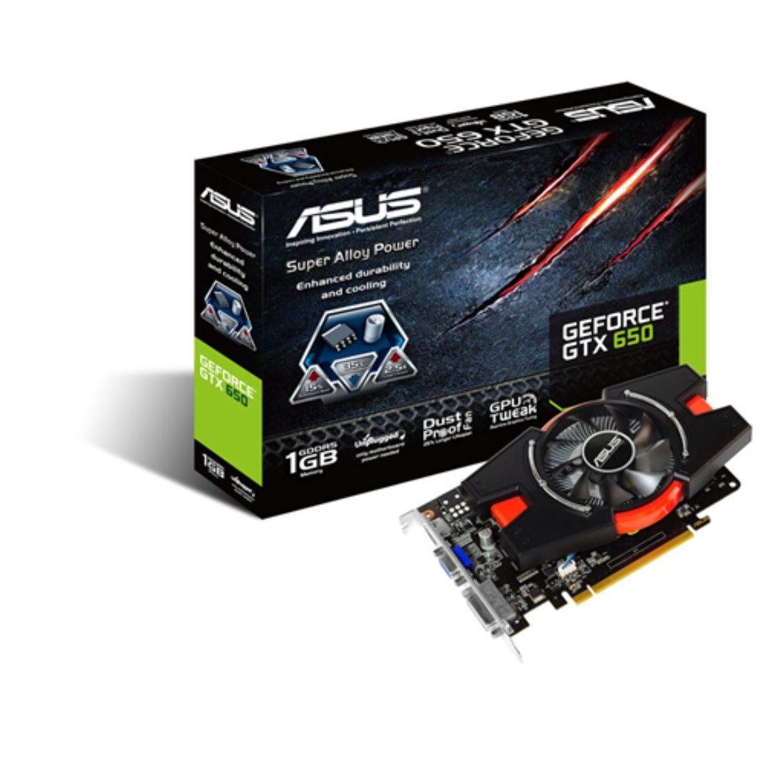 Liquid Crystal Protector - 【中古】【非常に良い】ASUSTek社製 NVIDIA GeForce GTX650 GPU搭載ビデオカード(オーバークロックモデル) GTX650-E-1GD5