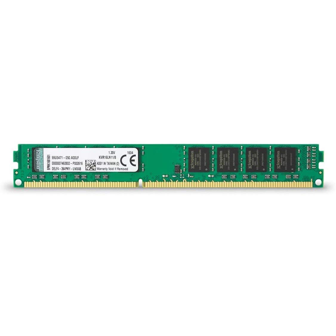 Notebook （Macintosh） - 【中古】【非常に良い】キングストン Kingston デスクトップPC用 メモリ DDR3L 1600 (PC3L-12800) 8GB CL11 1.35V Non-ECC DIMM 240pin KVR16LN11/