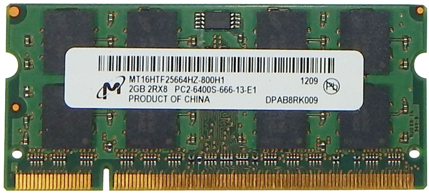 【中古】【非常に良い】【中古・2枚セット】ノートPC用メモリ 2GB PC2-6400S(2)