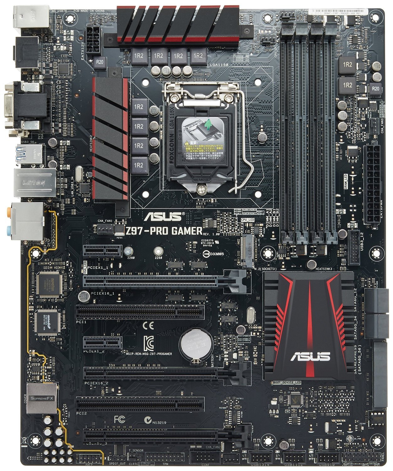 【中古】【非常に良い】ASUSTeK Intel Z97搭載 ゲーマー向けゲーミングマザーボード Z97-PRO GAMER 【A..