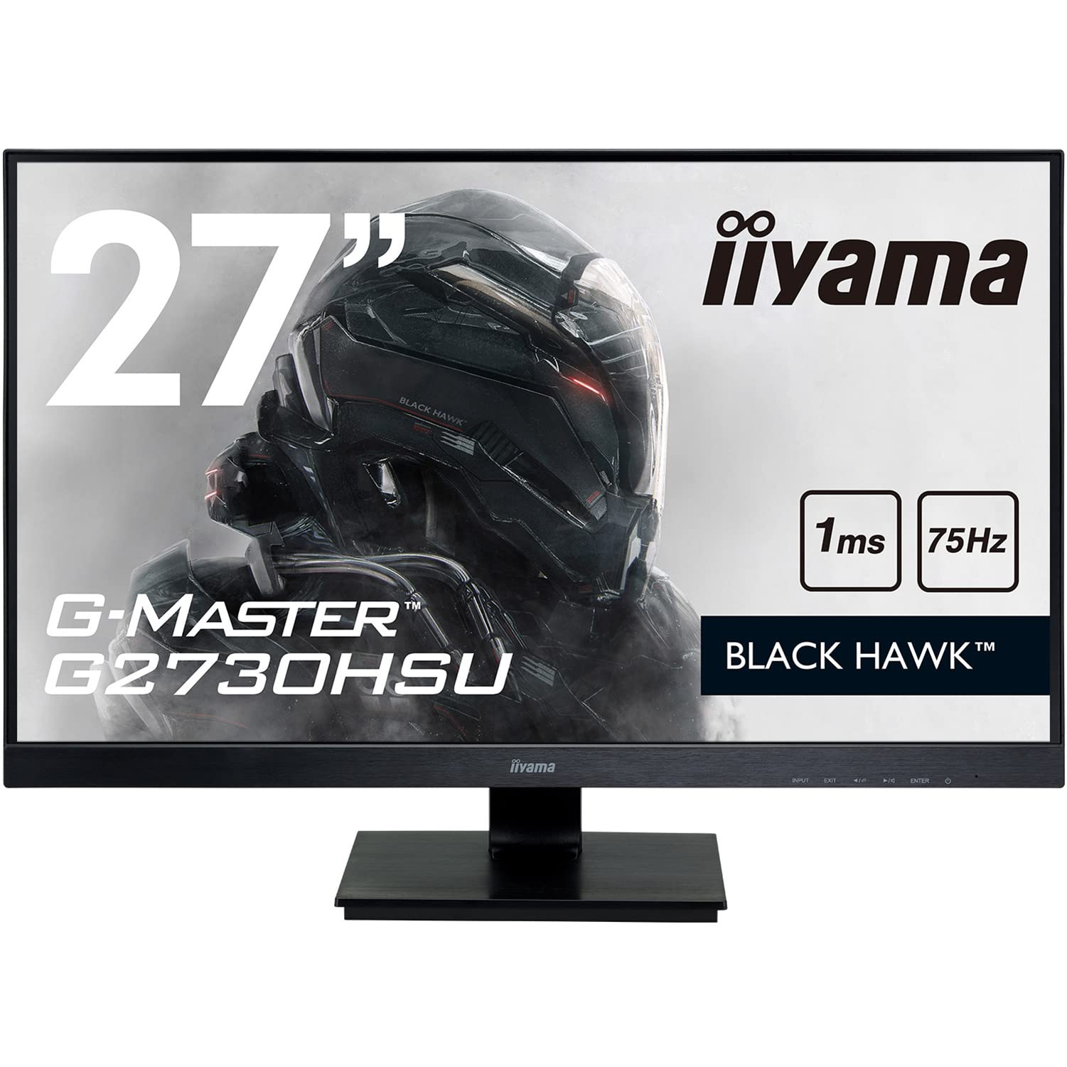 【中古】【非常に良い】iiyama ゲーミング モニター ディスプレイ G2730HSU-B1 (27インチ/1ms/フルHD/T..