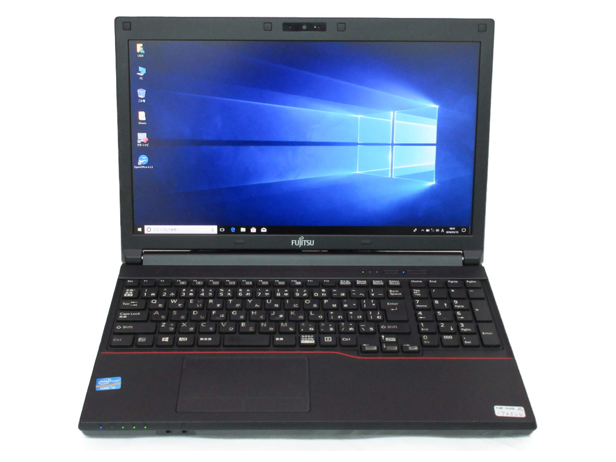  富士通 LIFEBOOK A573/G ノートパソコン Core i5 3340M 2.7GHz メモリ4GB 320GBHDD DVD-ROM Windows10 Professiona