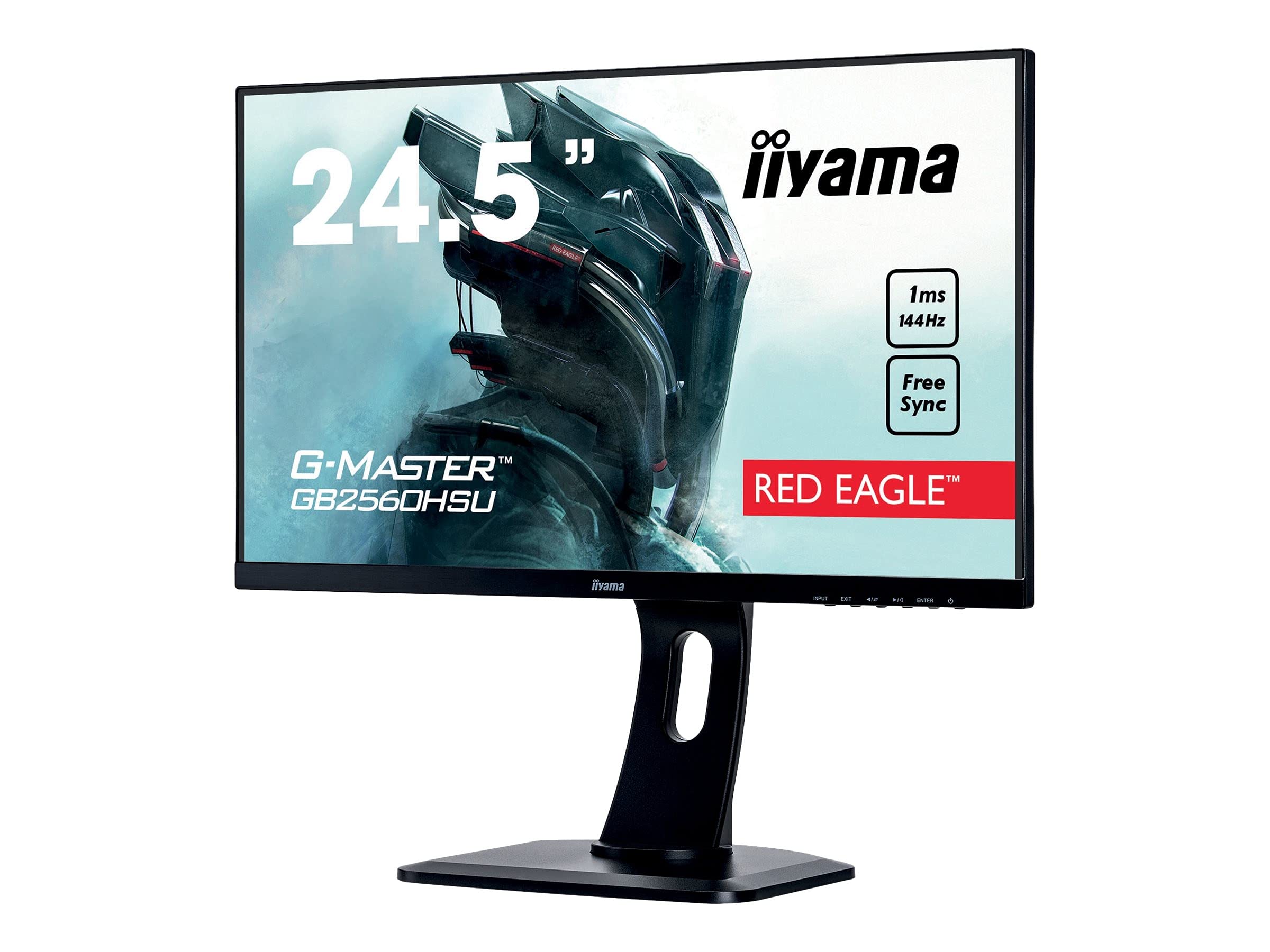 【中古】【非常に良い】iiyama ゲーミング モニター ディスプレイ GB2560HSU-B1 (24.5インチ/144Hz/1ms/昇降スタンド付/フルHD/TN/Disp..