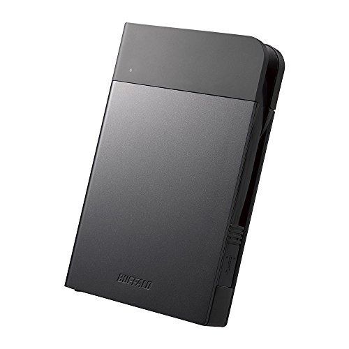 【中古】【非常に良い】BUFFALO USB3.1(Gen1)対応 耐衝撃ポータブルHDD 1TBブラック HD-PZF1.0U3-BKA