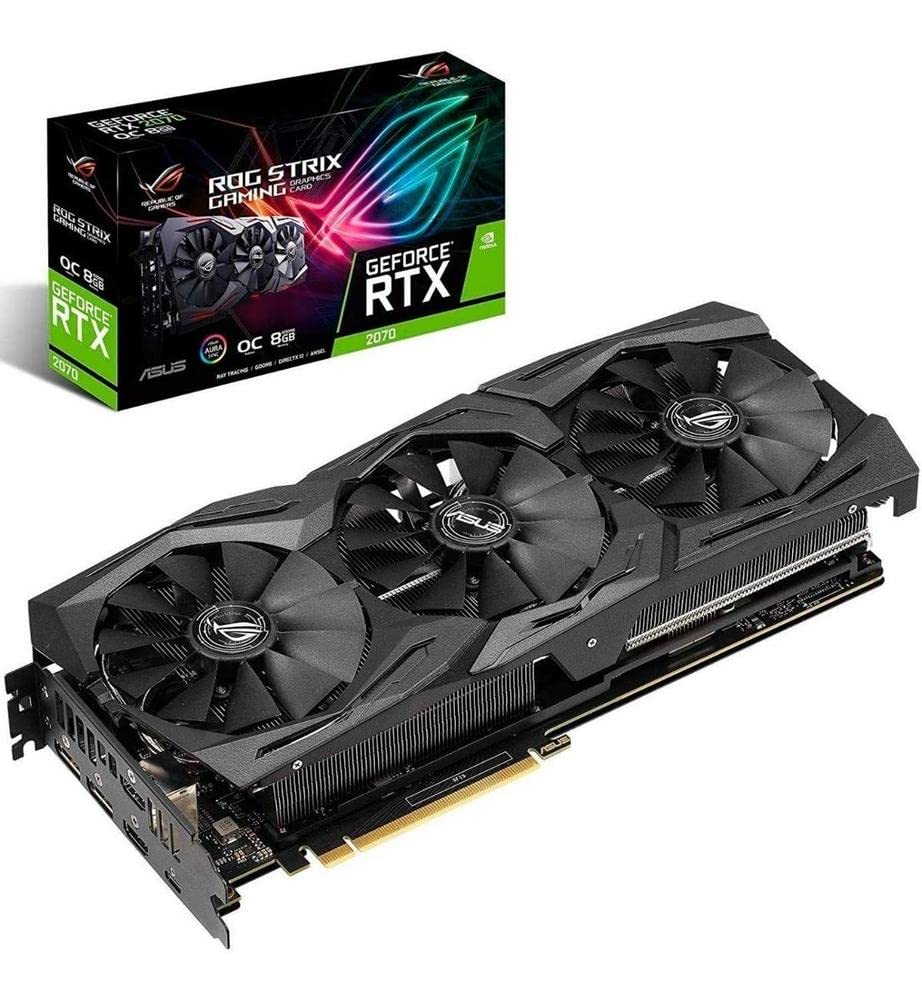 樂天商城 - 【中古】【非常に良い】ASUS NVIDIA GeForce RTX 2070搭載 トリプルファンモデル ブラック 8GB ROG-STRIX-RTX2070-O8G-GAMING