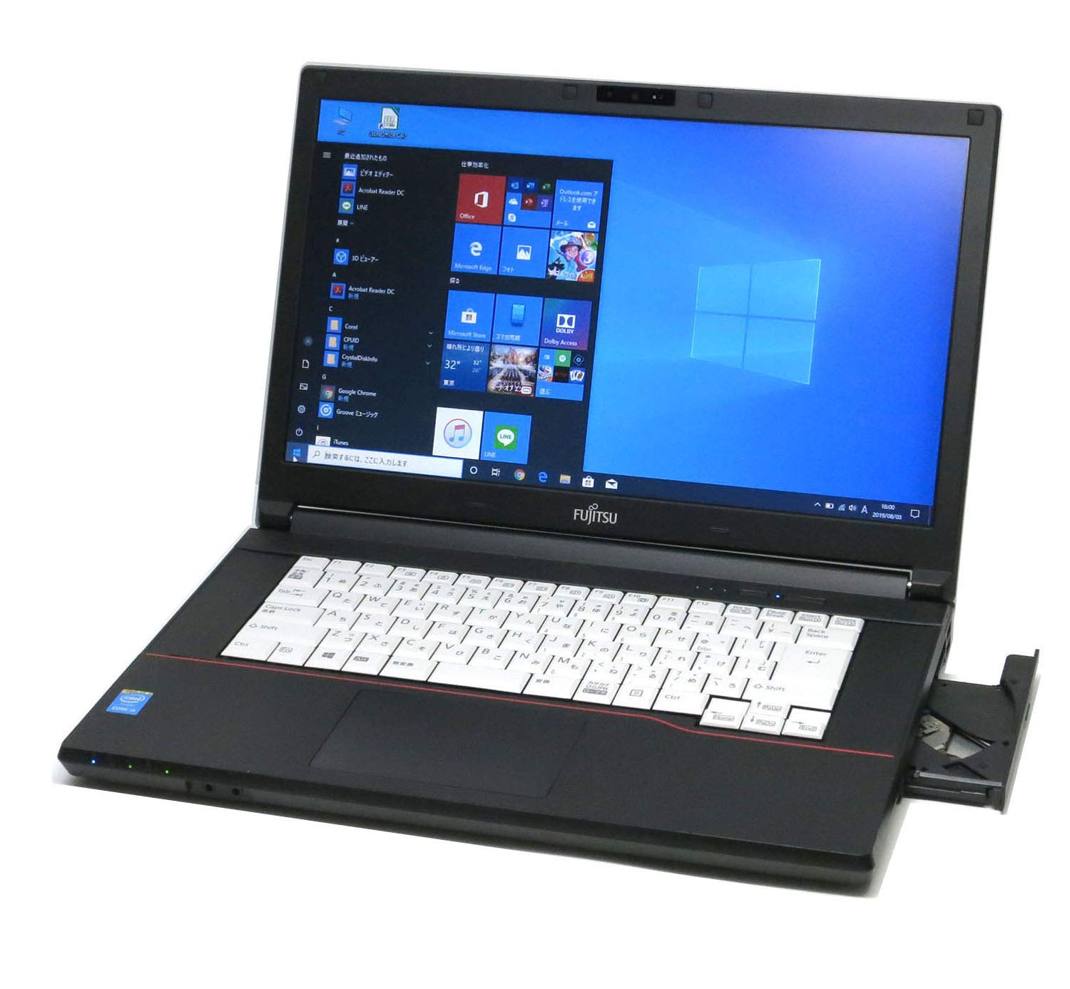 【中古】【非常に良い】Webカメラ内蔵【Win 10搭載】富士通LIFEBOOK A744/M高性能第4世代Core i5(2.7GHz)／4GBメモリ／SSD 128GB／15.6..