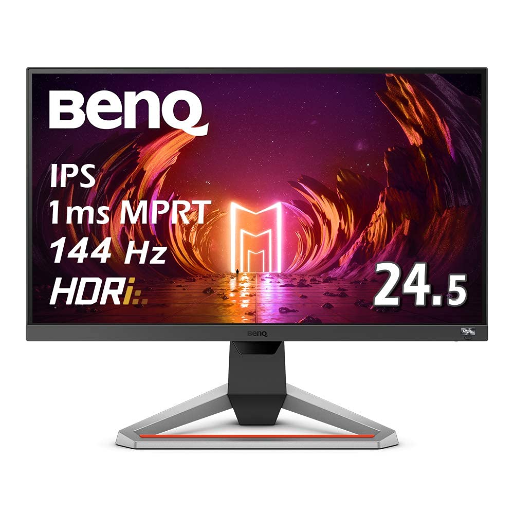 【中古】【非常に良い】BenQ MOBIUZ ゲーミングモニター EX2710 (27型/IPS/フルHD/144Hz/1ms/HDRi/treVoloスピーカー/sRGB 99%/高さ調整/3種のゲーム専用モード)