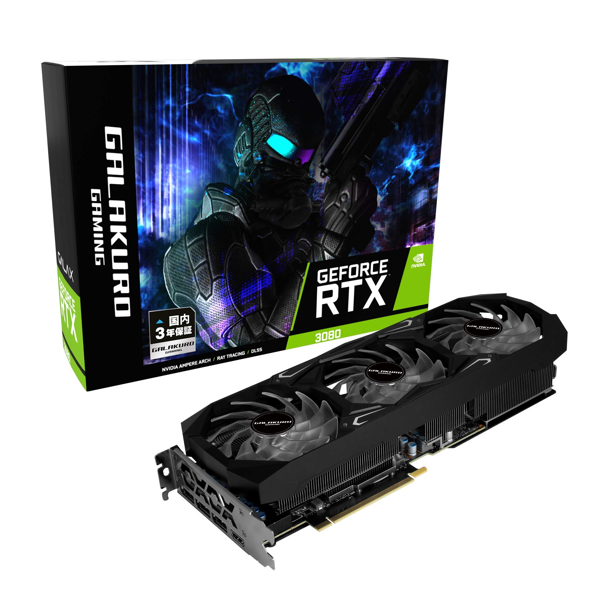【中古】【非常に良い】玄人志向 NVIDIA GeForce RTX3080搭載 グラフィックボード GDDR6X 10GB トリプ..