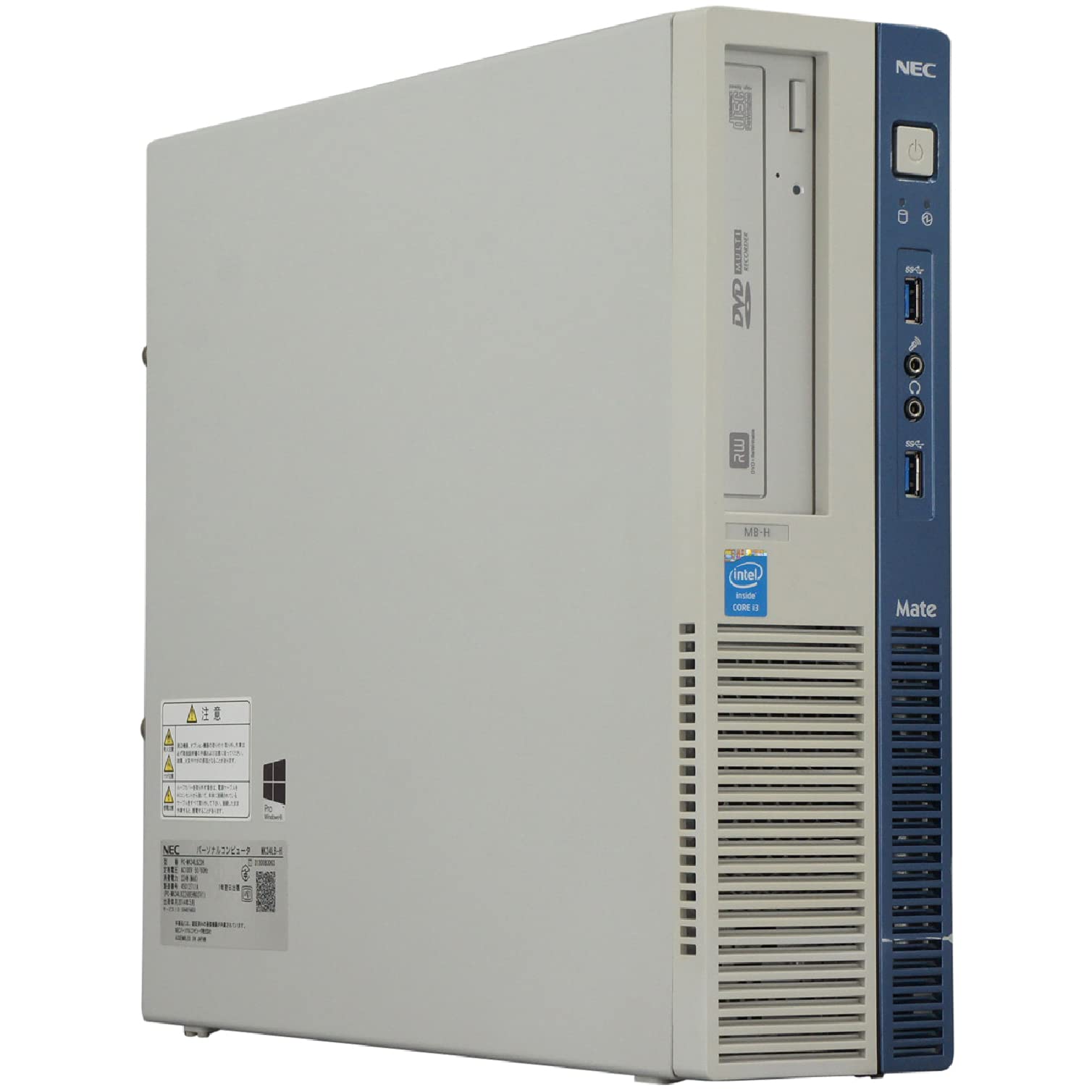 【中古】【非常に良い】中古パソコン Windows10 デスクトップ 一年保証 NEC MK34LB-H Core i3 4130 3.4GHz MEM:8GB SSD:240GB DVDマルチ Win10Pro64Bi