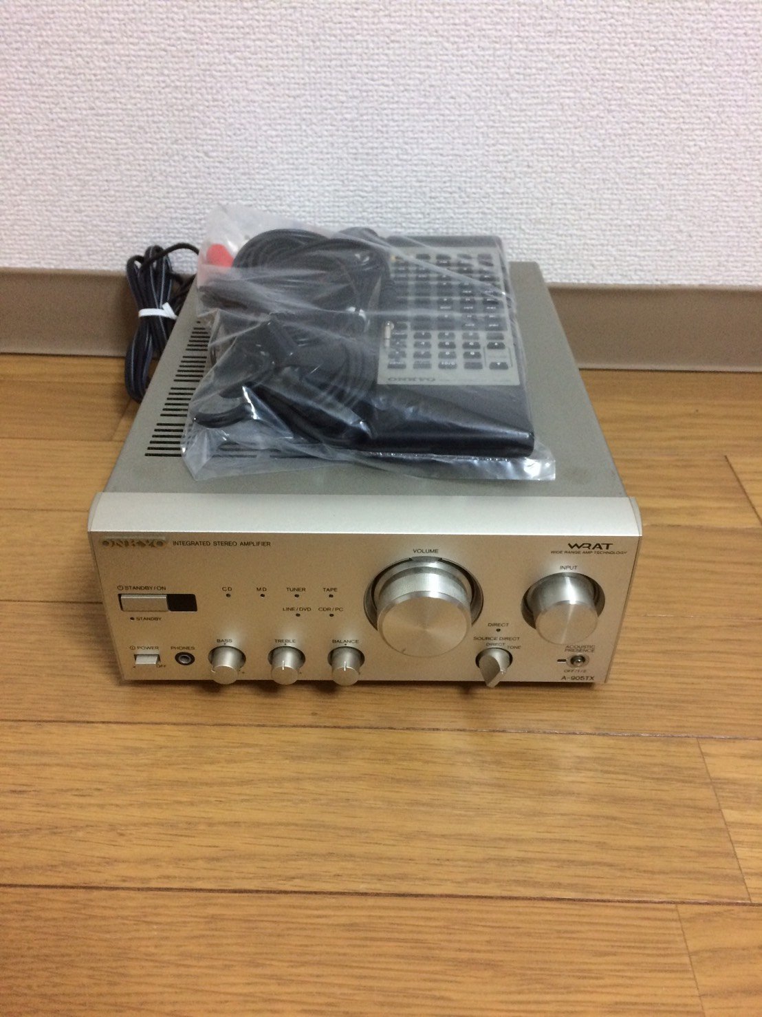 【中古】【非常に良い】ONKYO INTEC205 プリメインアンプ A-905TX(S)