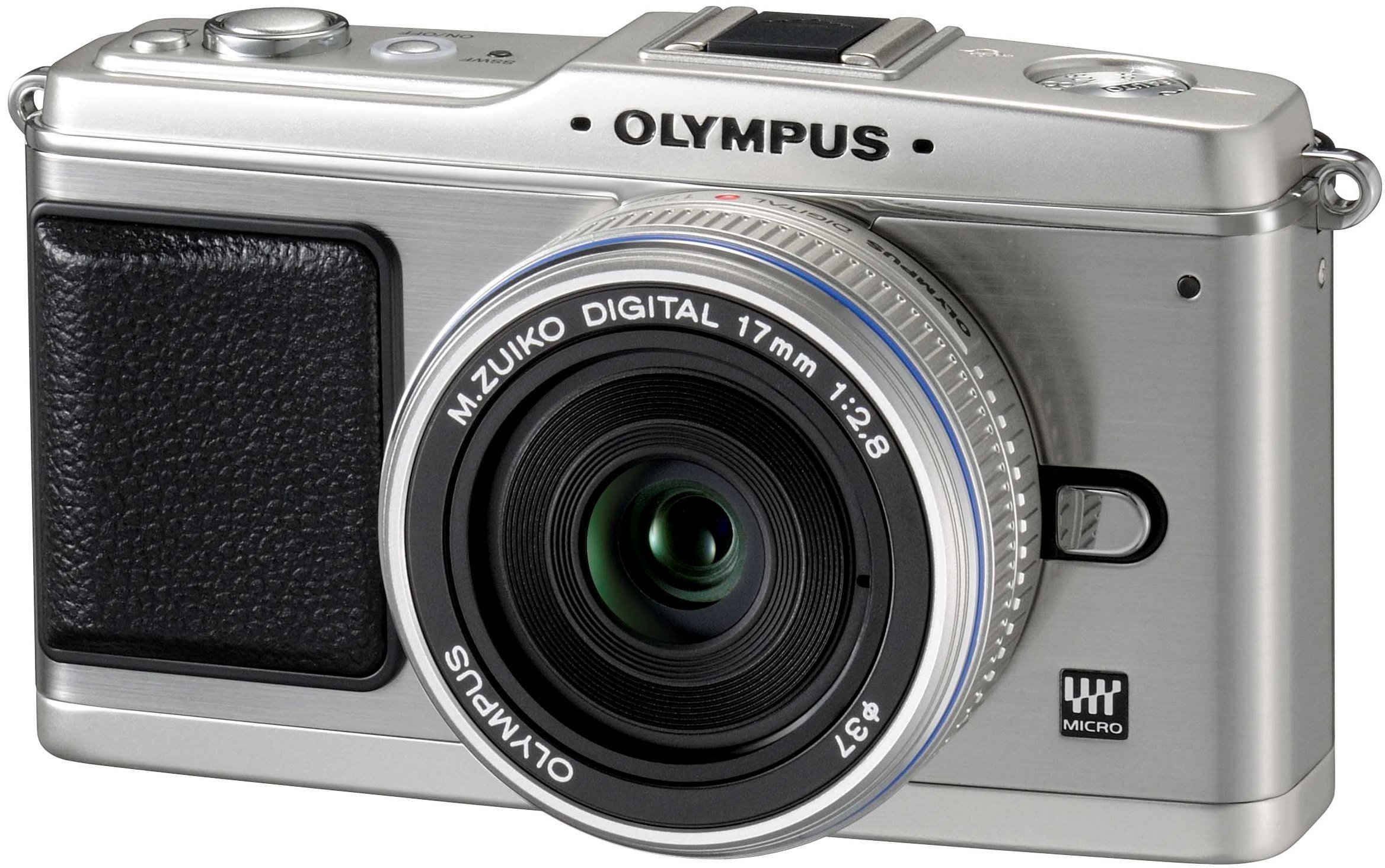 【中古】【非常に良い】OLYMPUS ミラーレス一眼 E-P1 パンケーキキット シルバー E-P1 PKIT-SLV