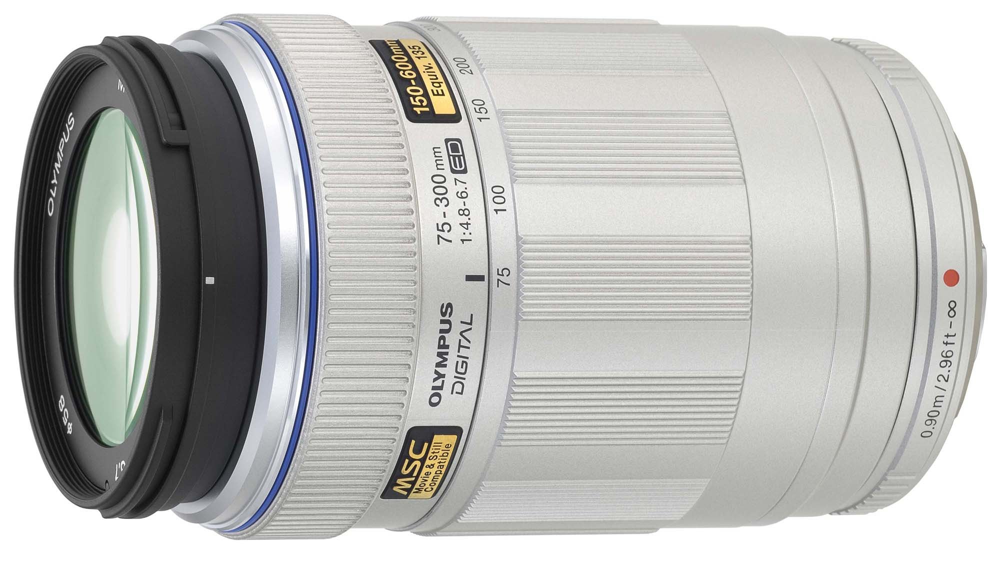 【中古】【非常に良い】OLYMPUS 超望遠ズームレンズ M.ZUIKO DIGITAL ED 75-300mm F4.8-6.7 シルバー