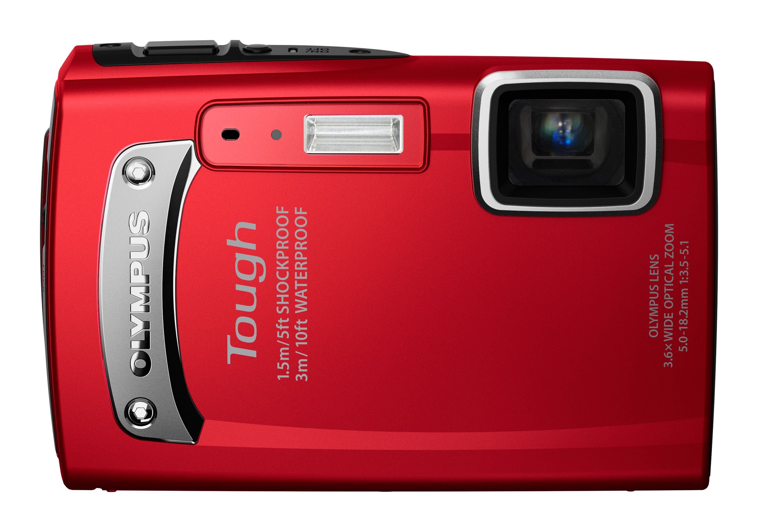 [Used] [Very Good] OLYMPUS Waterproof Digital Camera TOUGH TG-310 Red, 3m Waterproof, 1.5m Drop Resistant, -10℃ Low Temperature Resistant, 14MP, 3.6x Optical Zoom, 2.7-inch LCD, TG-310 RED