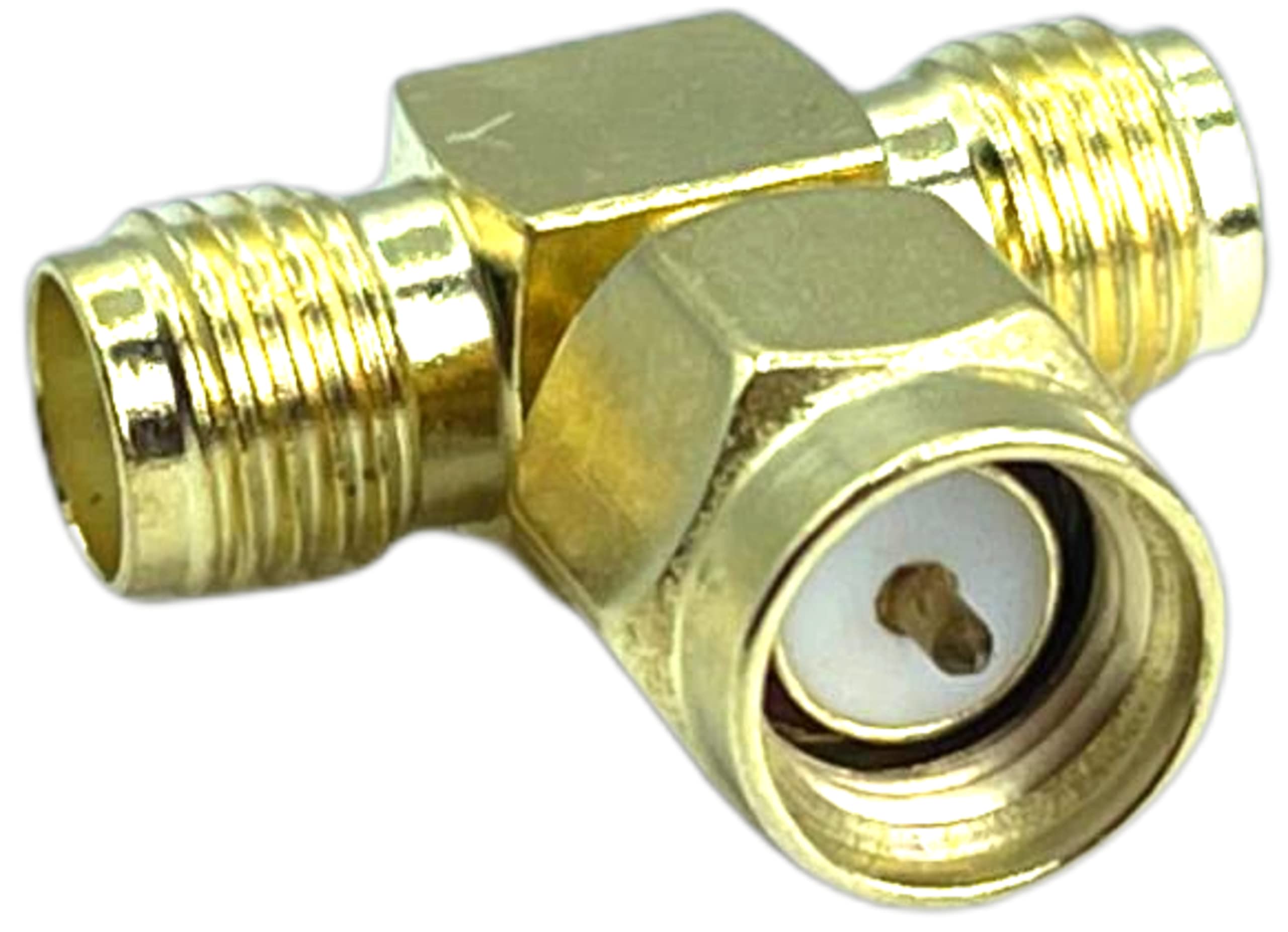 【中古】【非常に良い】カモン SMA2分配アダプタ(オス←→メス+メス)【SMA-2V】