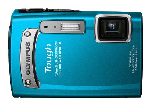 UNIDEN - 【中古】【非常に良い】OLYMPUS デジタルカメラ TG-320 1400万画素 3m防水 1.5m耐落下衝撃 ブルー TG-320 BLU