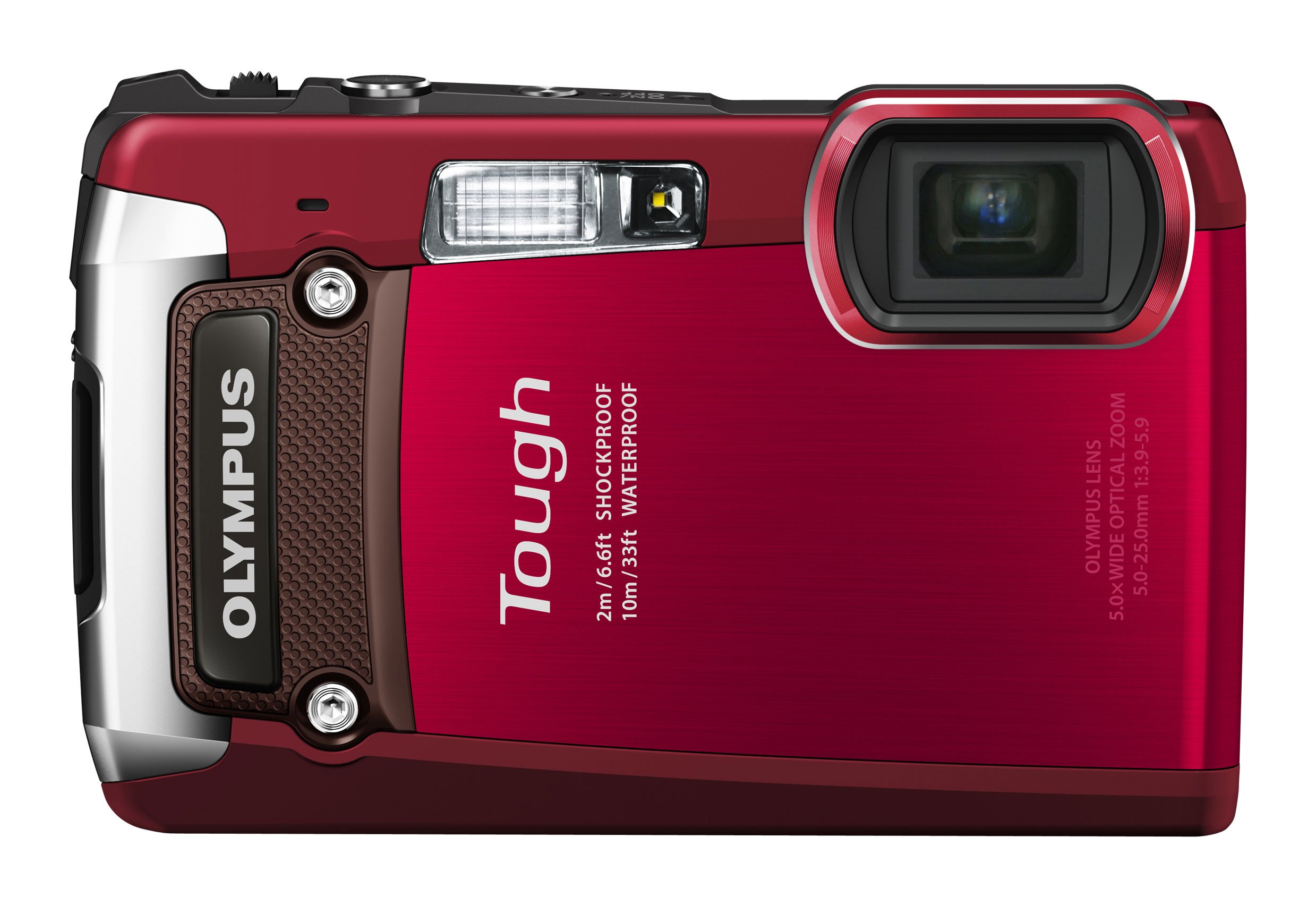 UNIDEN - 【中古】【非常に良い】OLYMPUS デジタルカメラ TG-820 レッド 10m防水 2m耐落下衝撃 -10℃耐低温 耐荷重100kg 1200万画素 裏面照射型CMOS 光学5倍ズーム DUAL IS ハイビジョンム