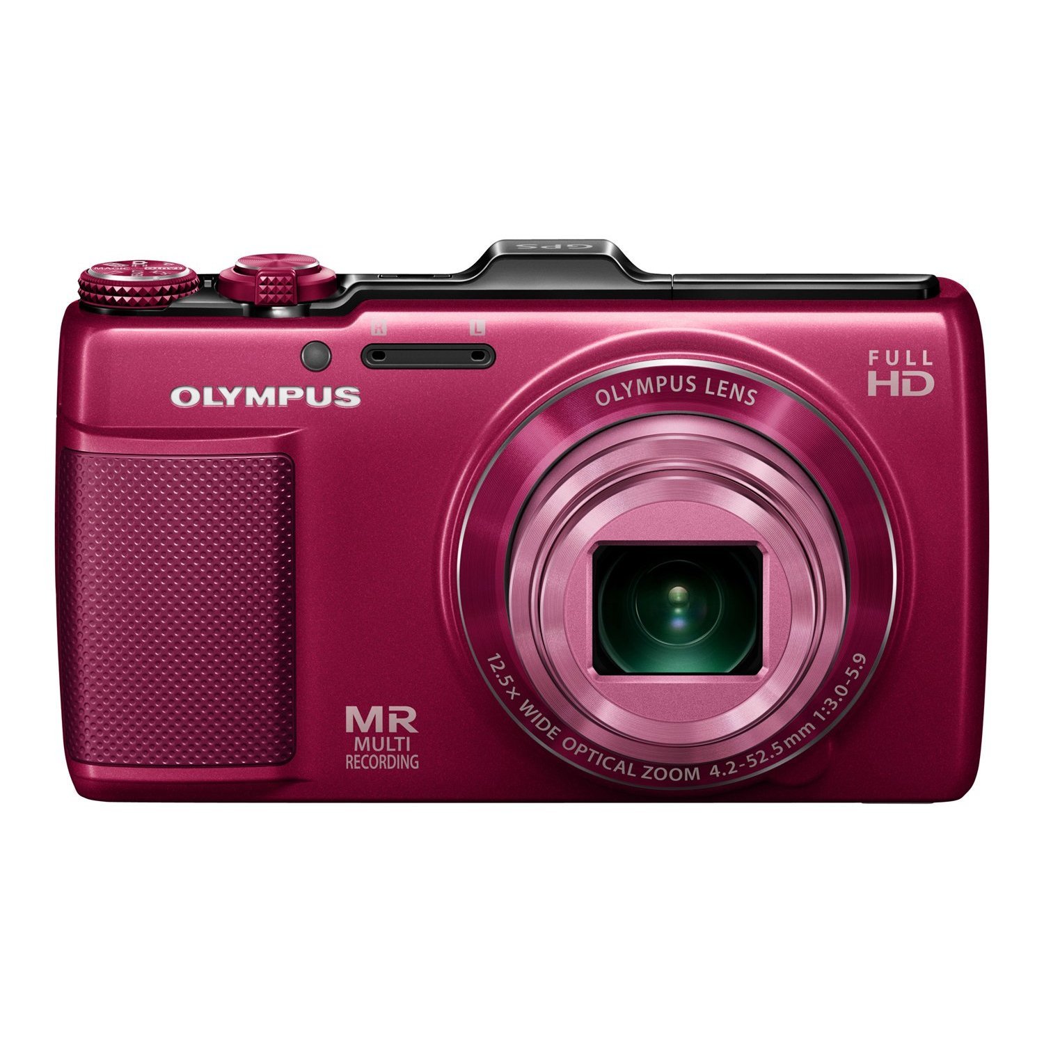 【中古】【非常に良い】OLYMPUS デジタルカメラ SH-25MR レッド iHSテクノロジー GPS・電子コンパス内..