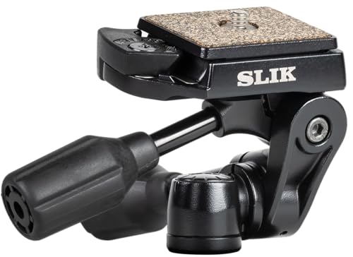 【中古】【非常に良い】SLIK 雲台 SH-704 E BK N 3WAY型 206386