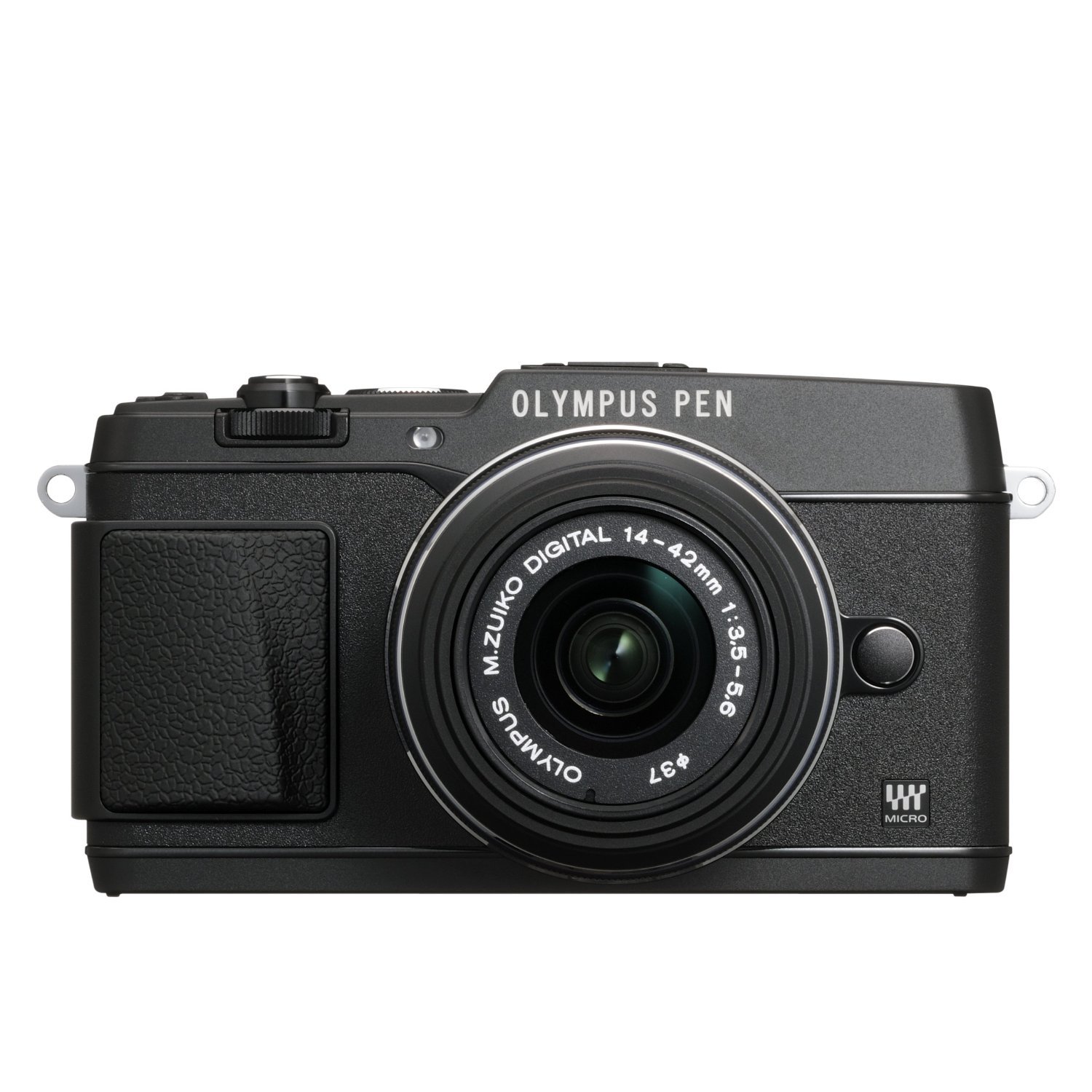 【中古】【非常に良い】OLYMPUS ミラーレス一眼 PEN E-P5 14-42mm レンズキット(ビューファインダー VF-4セット) ブラック E-P5 14-42mm LKIT BLK