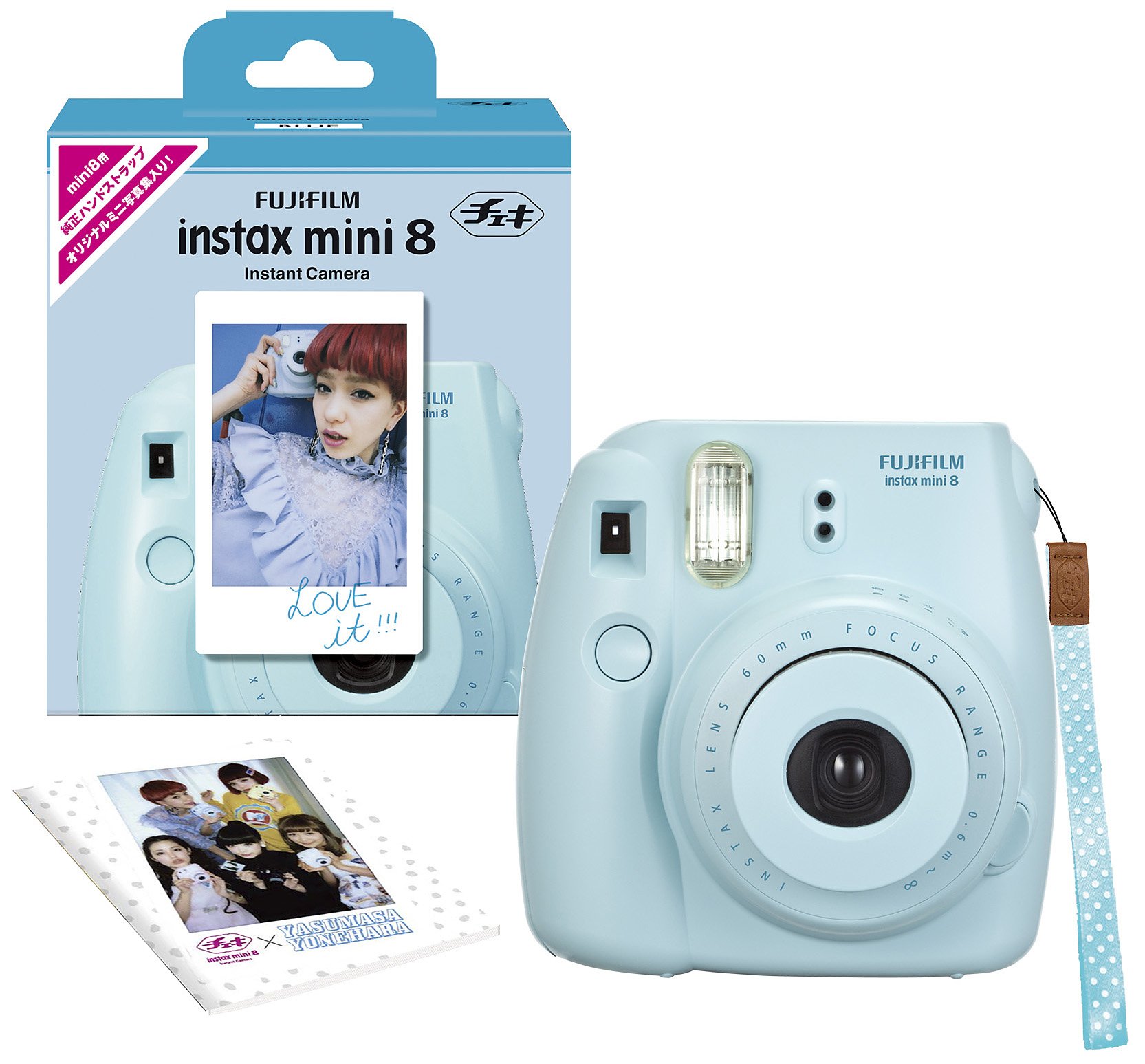 【中古】【非常に良い】FUJIFILM インスタントカメラ チェキ instax mini 8 ブルー INS MINI 8 BLUE N