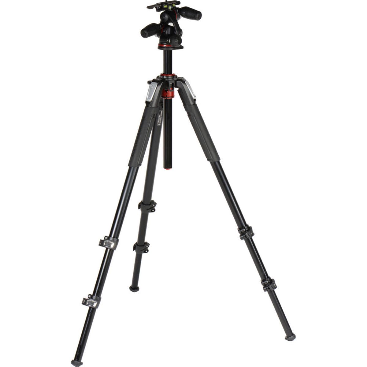 【中古】【非常に良い】マンフロット(Manfrotto) プロ三脚 055シリーズ アルミ 3段 + RC2付3Way雲台キット MK055XPRO3-3W