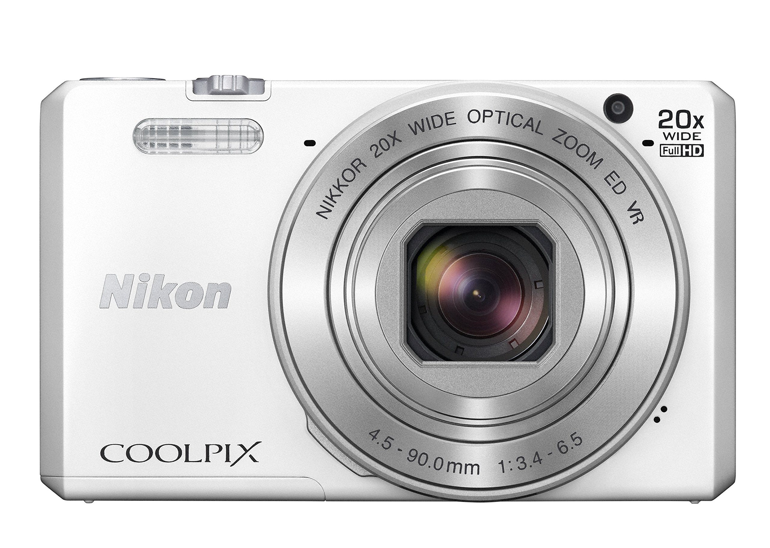 【中古】【非常に良い】Nikon デジタルカメラ COOLPIX S7000 20倍ズーム 1605万画素 ホワイト S7000WH
