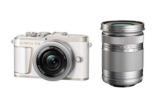 【中古】【非常に良い】OLYMPUS ミラーレス一眼カメラ PEN E-PL10 EZダブルズームキット ホワイト