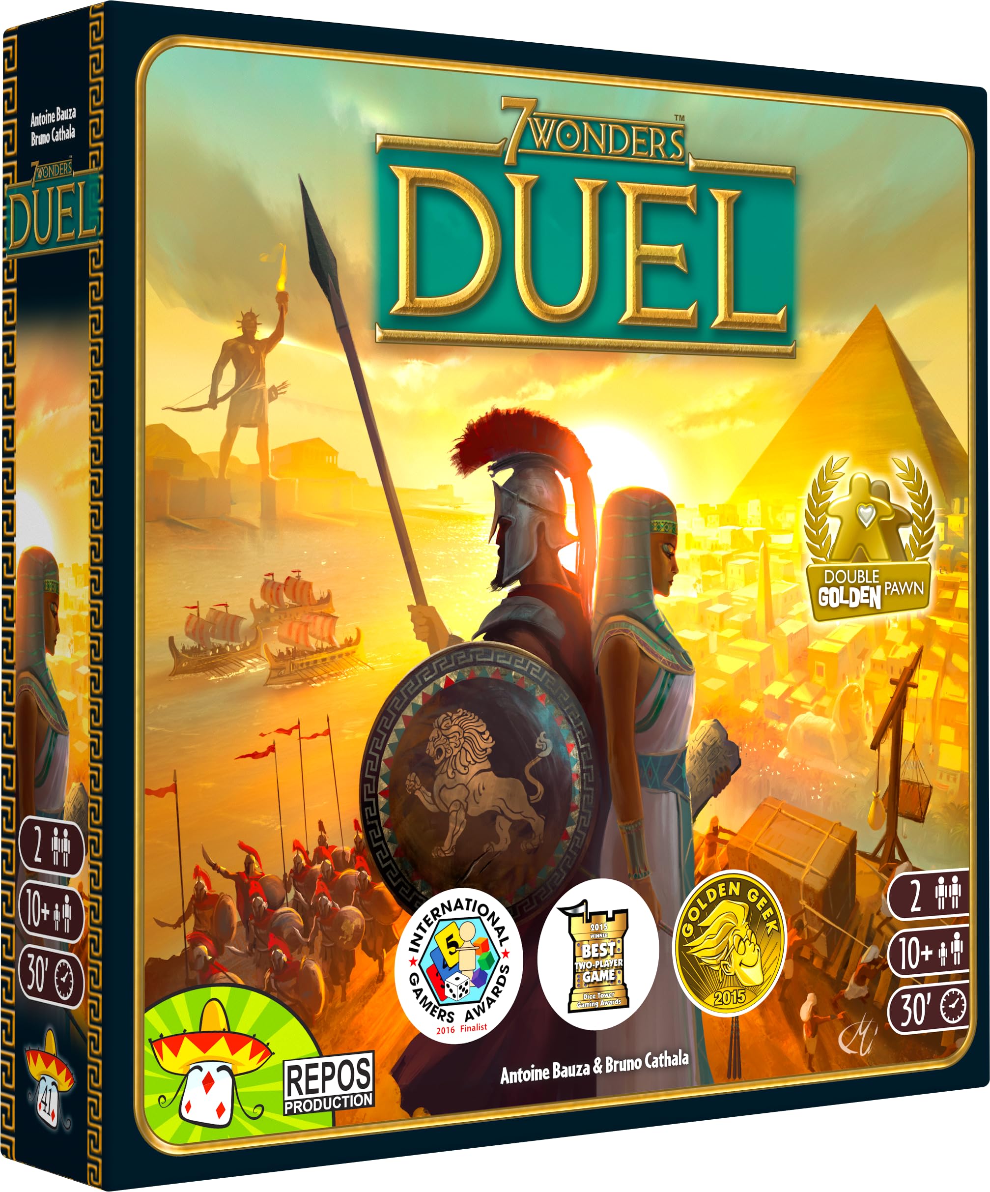 【中古】【非常に良い】世界の七不思議 デュエル (7 Wonders: Duel ボードゲーム