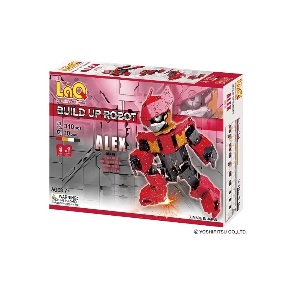 【中古】【非常に良い】ラキュー (LaQ) ビルドアップロボ(BuildUpRobot) アレックス