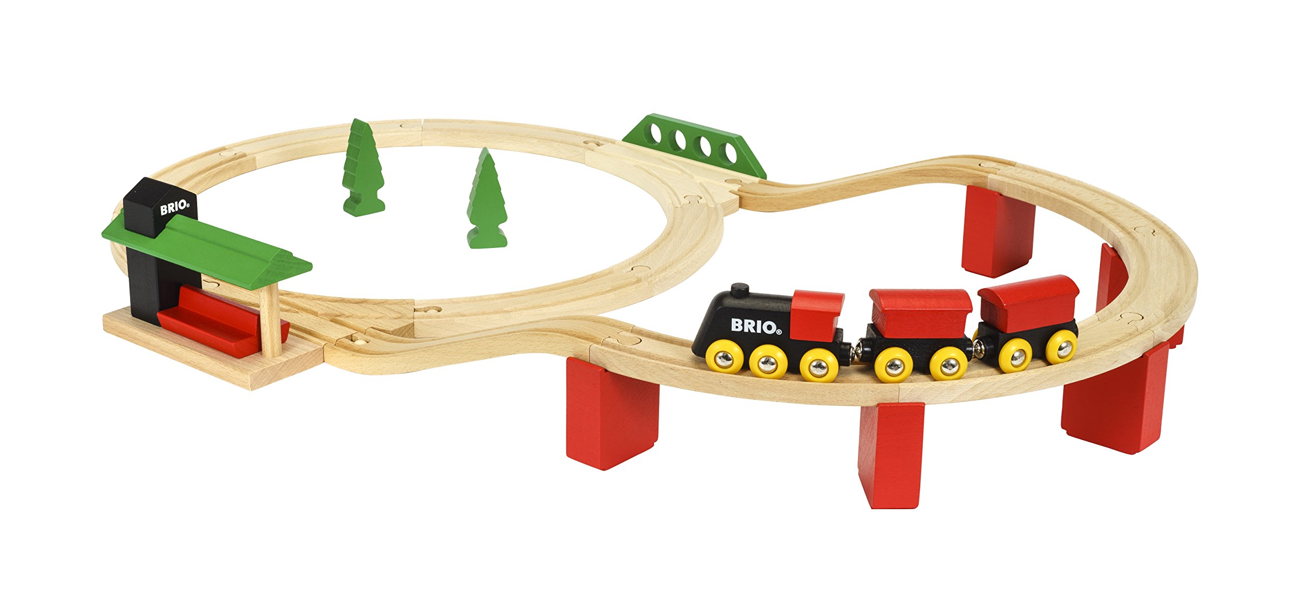 【中古】【非常に良い】BRIO クラシックDXレールセット 33424