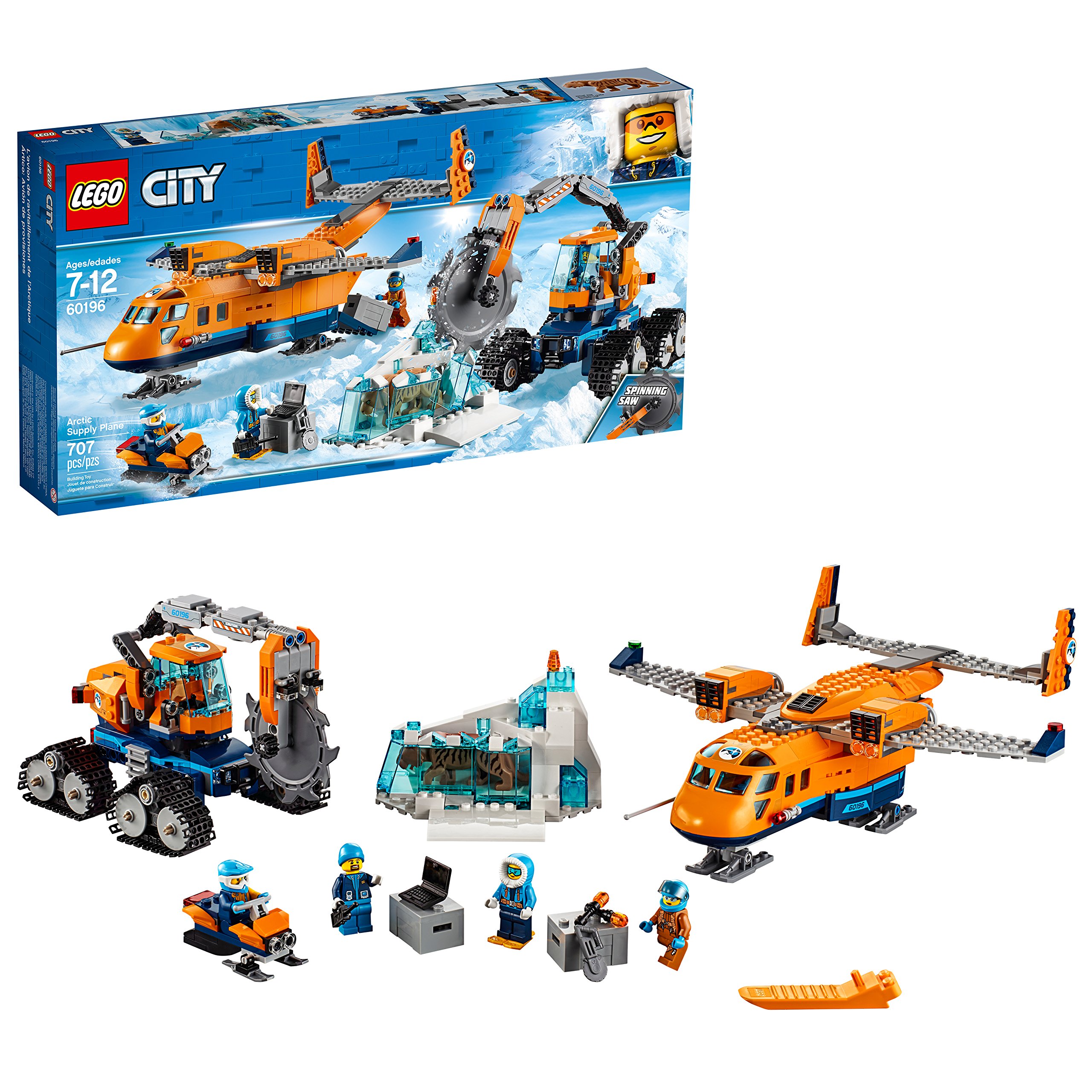 【中古】【非常に良い】LEGO City Arctic Arctic Supply Plane 60196建物キット( 707 Piece、マル