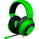 【中古】【非常に良い】Razer Kraken Green ゲーミングヘッドセット アナログ接続 PS4 PS5 PC Switch スマートフォン 冷却ジェルパッド 【日本保証品】 RZ04-02830200-R3M