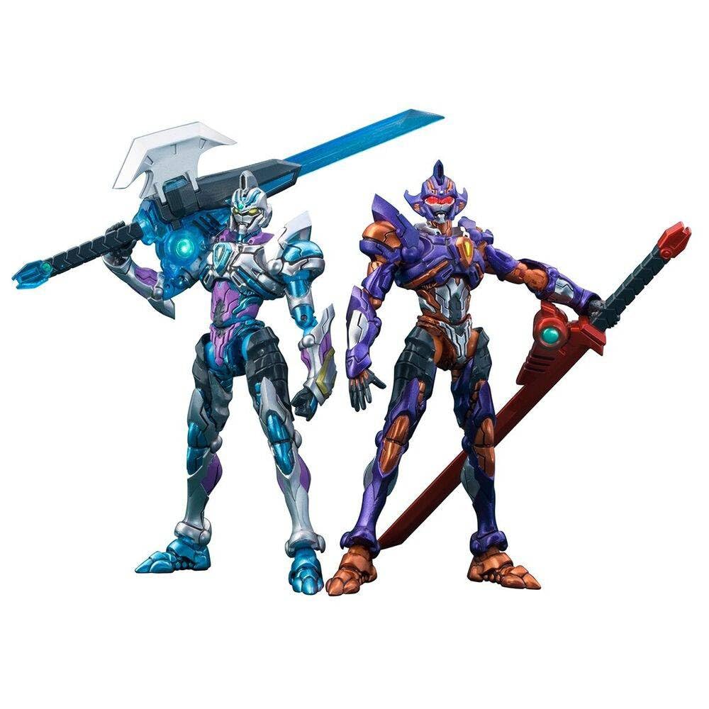 [중고] [매우 좋은] Actibuilder SSSS.GRIDMAN 그리드 나이트 & 그리드맨(Initial fighter) 세트 가동 피규어