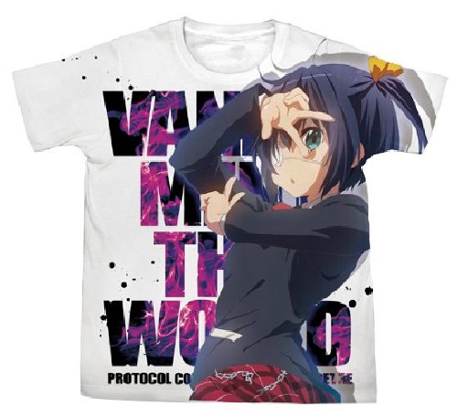 【中古】【非常に良い】コスパ COSPA 中二病でも恋がしたい! 小鳥遊六花フルグラフィックTシャツ Lサイズ ホワイト 4833-1043