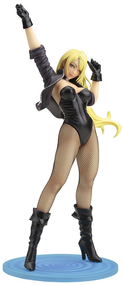 【中古】【非常に良い】コトブキヤ DC COMICS美少女 DC UNIVERSE ブラックキャナリー 1/7スケール PVC製 塗装済み完成品フィギュア