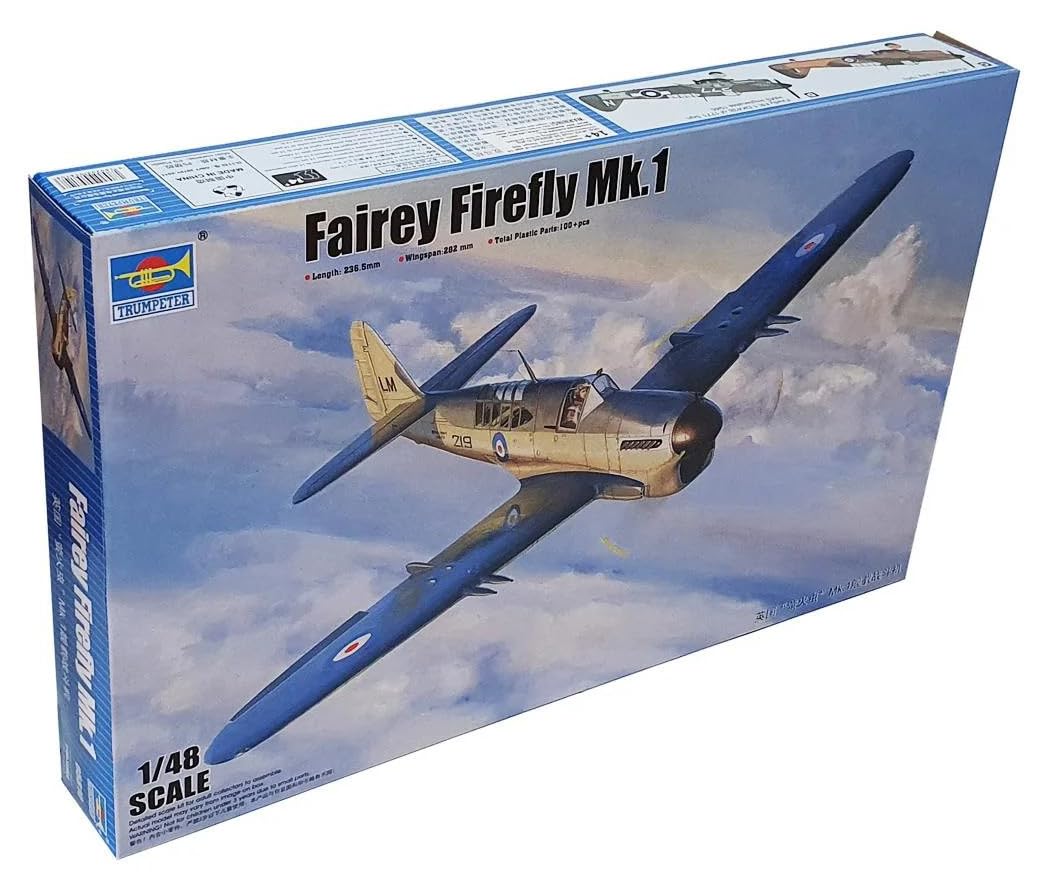 【中古】【非常に良い】トランペッター 1/48 イギリス海軍 フェアリー ファイアフライ Mk.1 プラモデル 05810