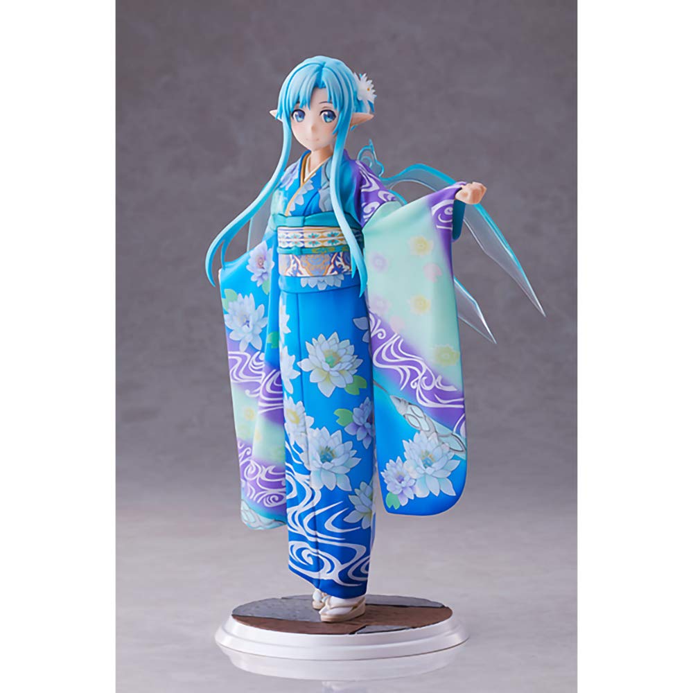 【中古】【非常に良い】【特典】WAHOO！ ソードアート・オンライン アリシゼーション War of Underworld アスナ ウンディーネ 京友禅ver. 1/7 完成品フィギュア (ANIPLEX+限定)