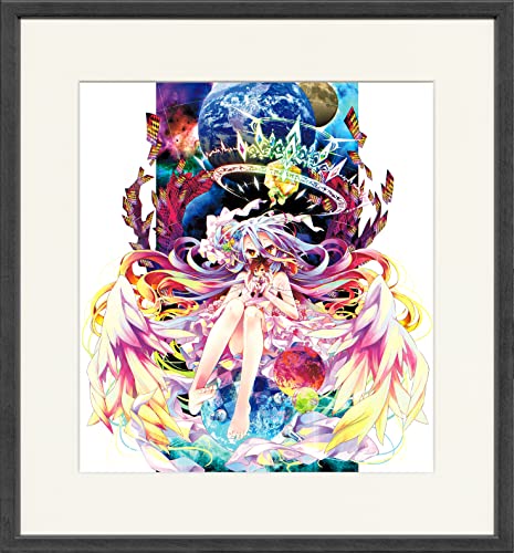 [중고] [매우 좋은] KADOKAWA 노 게임 · 노 라이프 10th Anniversary 액자 복제 원화 흰색 약 W37.7 × D3.5 × H40.4cm 종이 목제