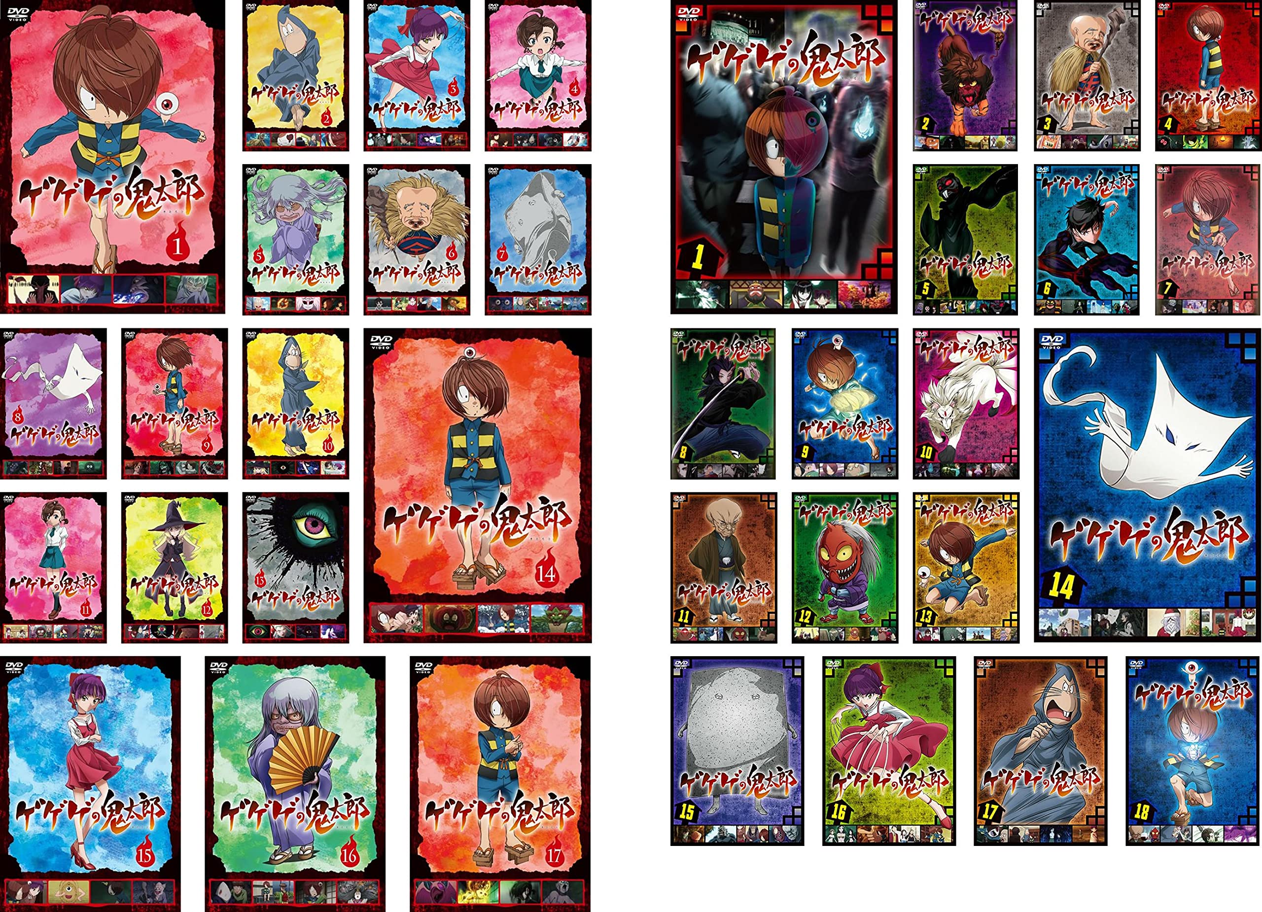 【中古】【非常に良い】ゲゲゲの鬼太郎 第6期 2018 全17巻 + 2019 全18巻 [レンタル落ち] 全35巻セット [マーケットプレイスDVDセット商品]